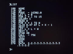 Apple II カラーバー プログラム 1